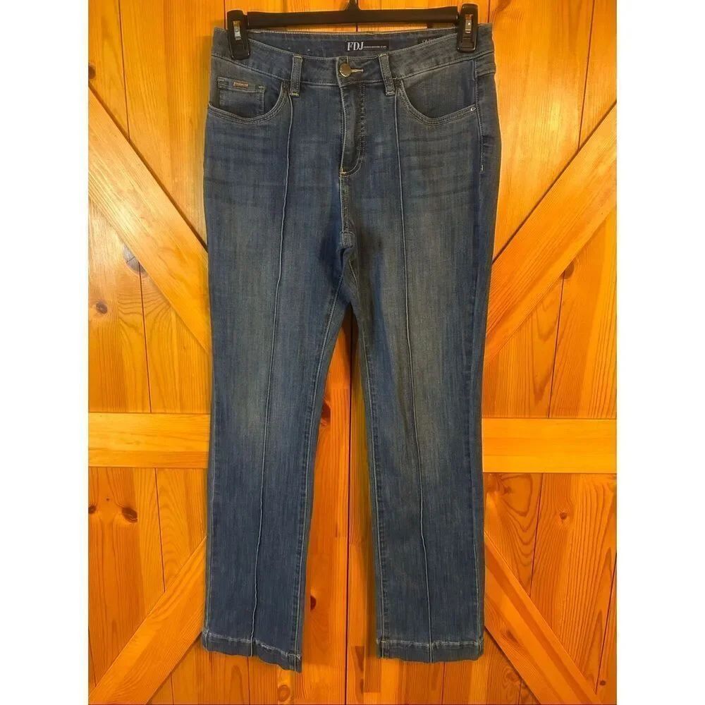 FDJ French Dressing Women’s Olivia Jeans Front Leg Seam Detail Size 8 (5890)